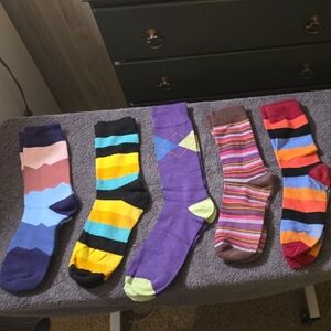 Colorful Striped Men's Socks Set of 5